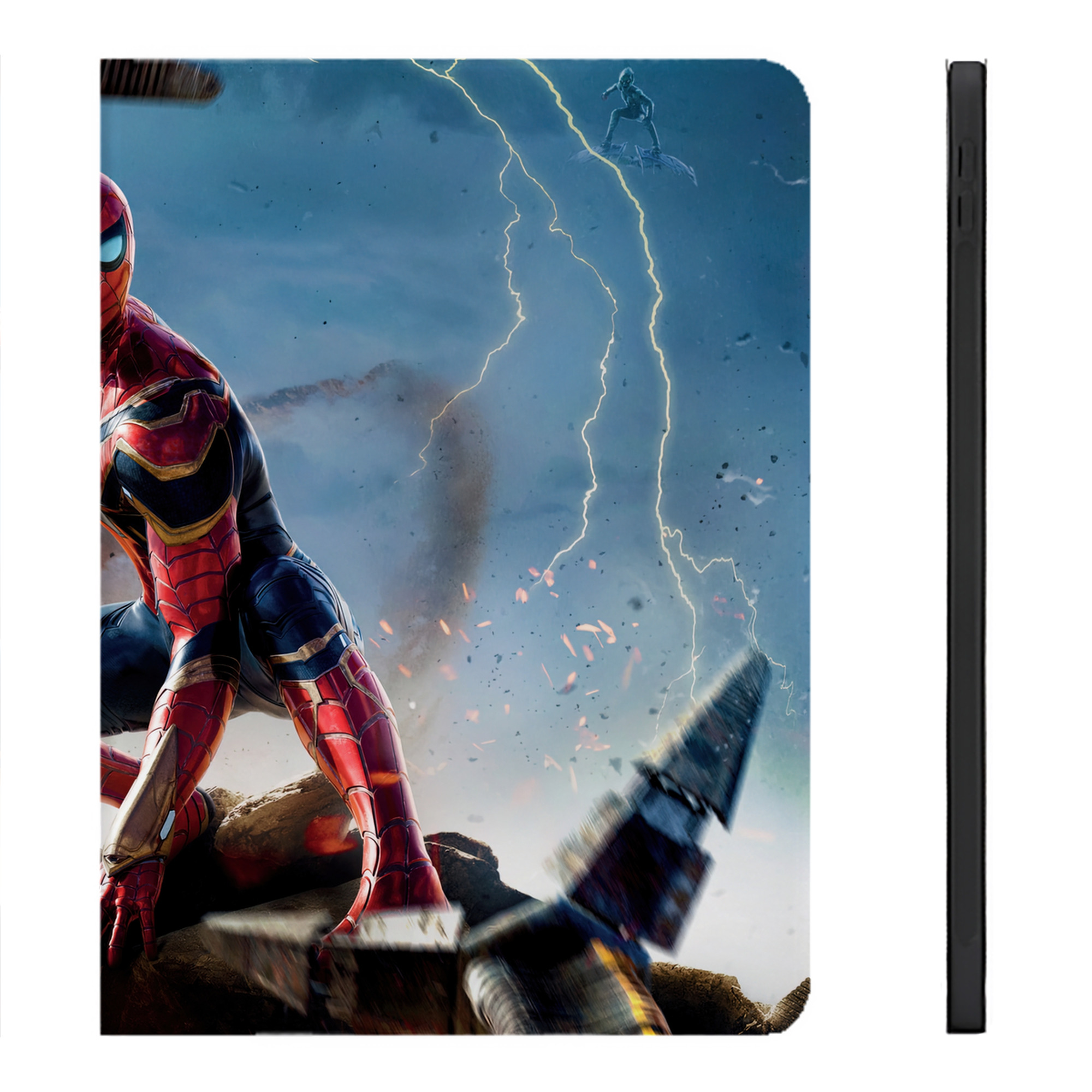 （画像用） Spider Man スパイダーマン IPadケース ペンホルダー付き ブックスタイルデザイン